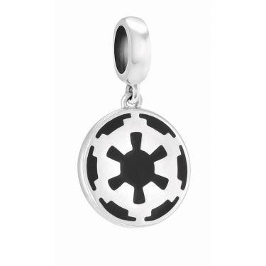 Silver Imperial Logo - Disney - Hanging Star Wars Imperial Logo - Jet - Enamel