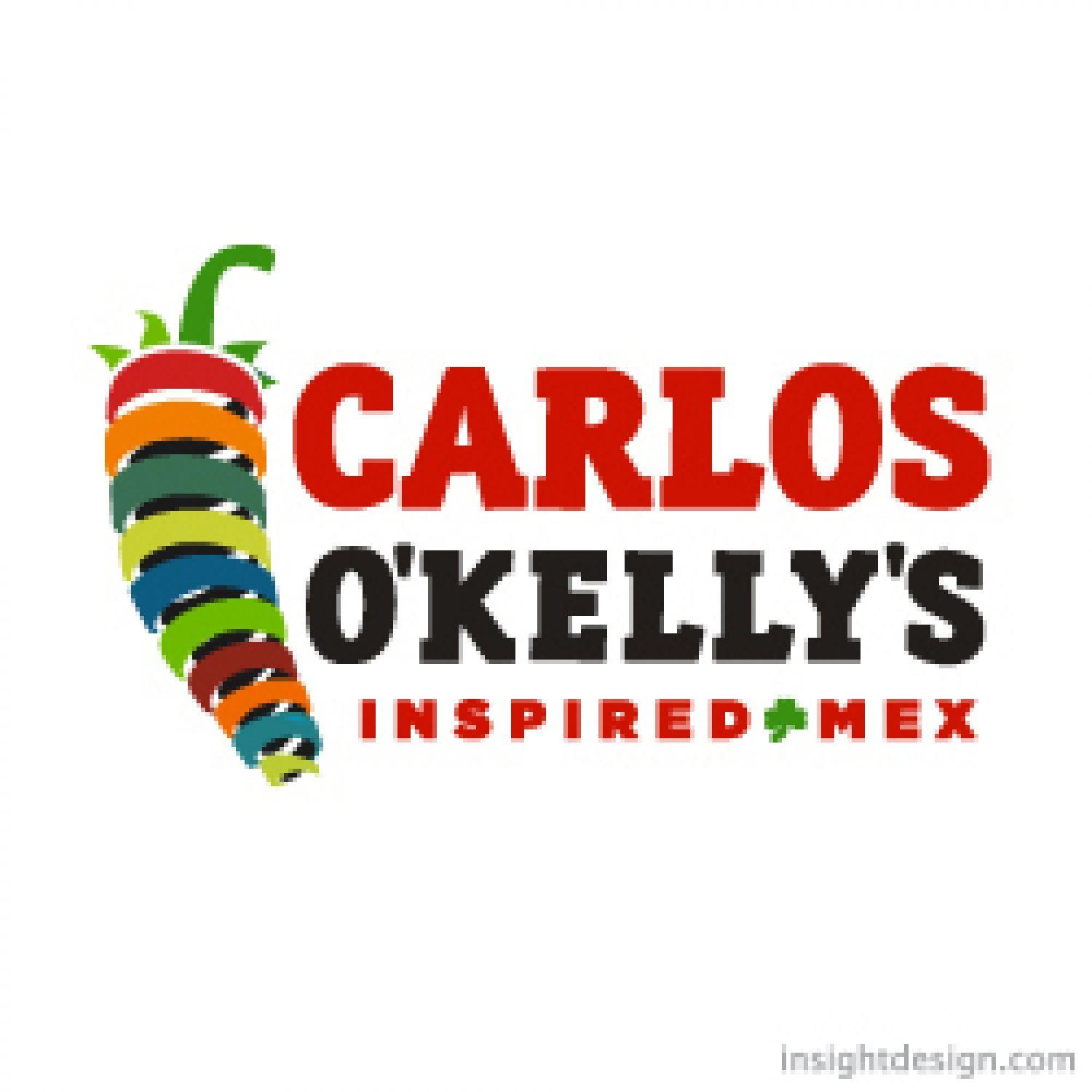 Red Pepper Restaurant Logo - Carlos O'Kelly's Mexican Restaurant Logo Design - Insight Design