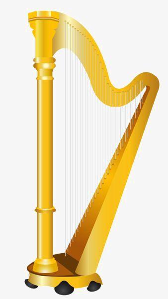 Yellow Harp Logo - Harp, Yellow Harp, Musical Instruments, Piano PNG Image and Clipart
