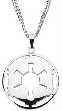 Silver Imperial Logo - Star Wars Imperial Logo Silver Die Cut Necklace | FYE