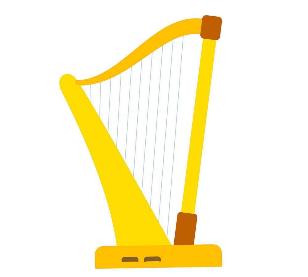 Yellow Harp Logo - Yellow Harp Clip Art - Clipart1001 - Free Cliparts