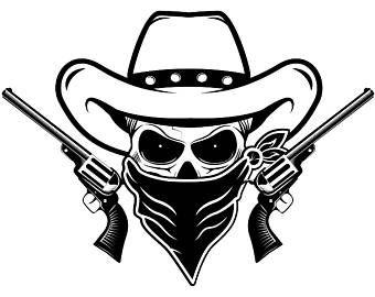 Cowboys Outlaw Logo - Outlaw cowboys svg