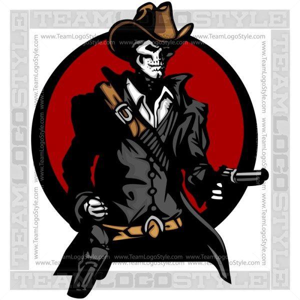Cowboys Outlaw Logo - Skeleton Outlaw Clipart Outlaw Skull