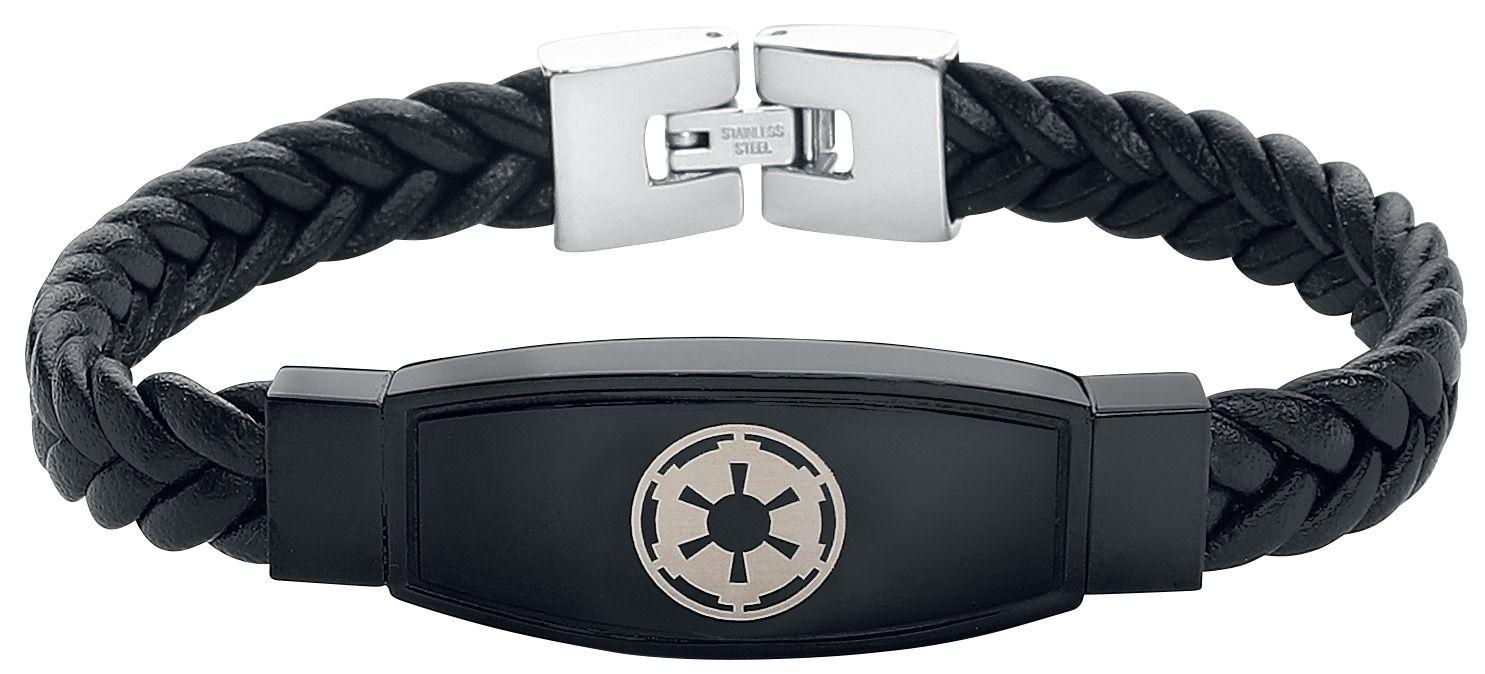 Silver Imperial Logo - Imperial Logo | Star Wars Imitation Leather Bracelet | EMP