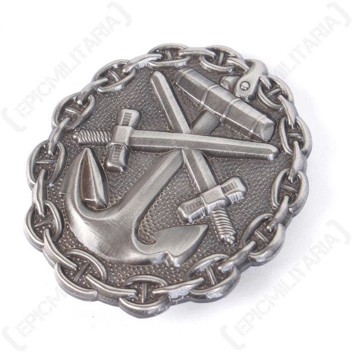 Silver Imperial Logo - WW1 Imperial German Naval Wound Badge - Silver - Epic Militaria