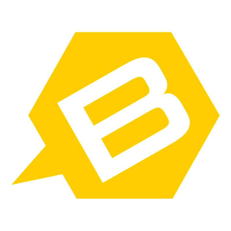 Yellow B Logo - Social Media Management - BizBuzz Creative