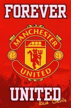 Red Devils Soccer Logo - Manchester United FC Forever United Red Devils Soccer Poster
