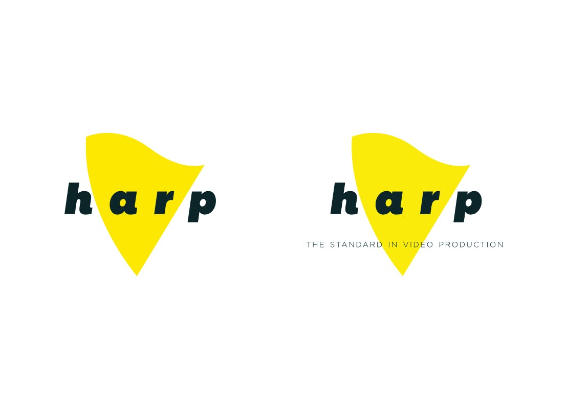 Yellow Harp Logo - Harp Creative Logo & Website - Prodigy Pixel