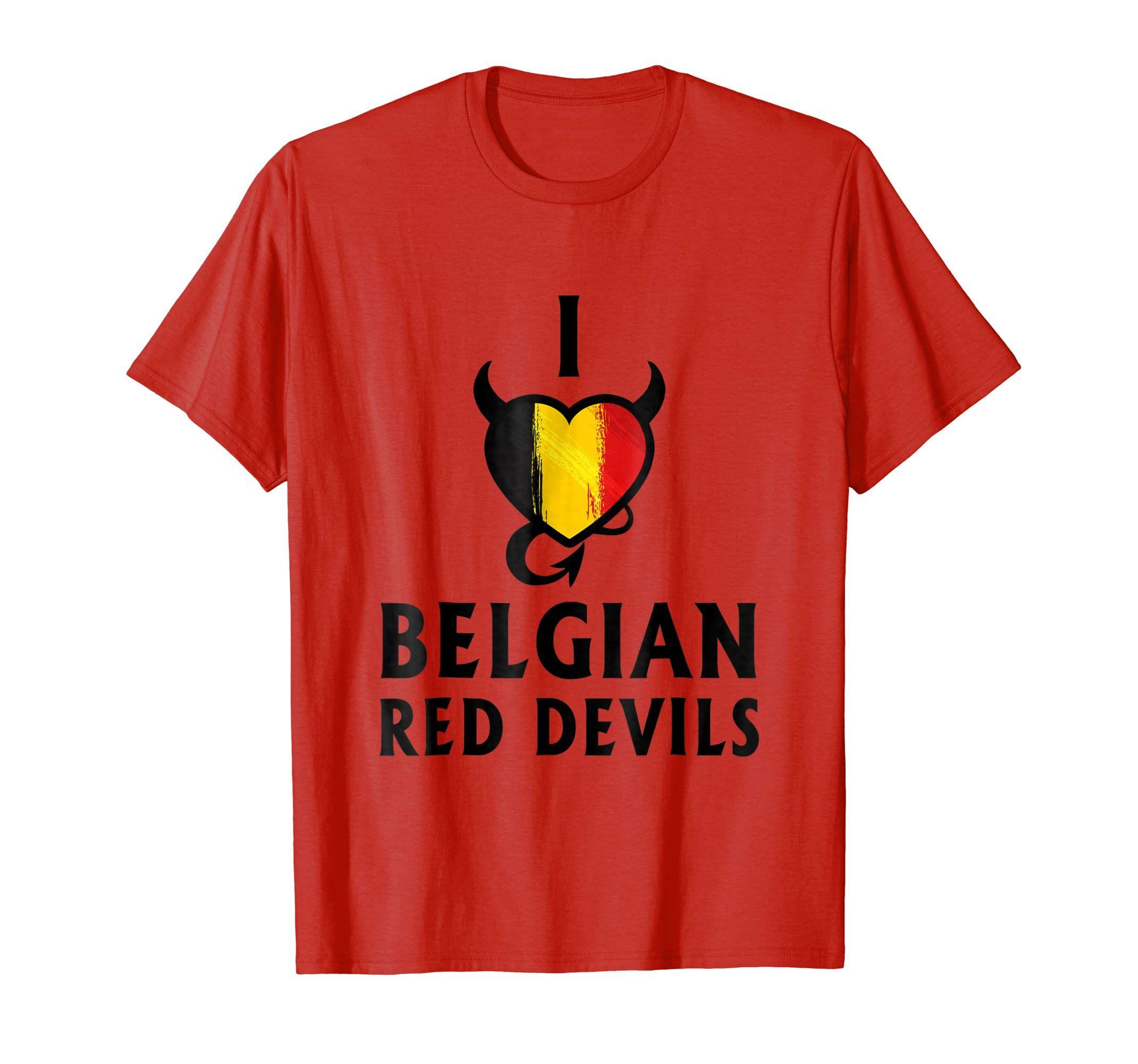 Red Devils Soccer Logo - i love Belgian red devils soccer 2018: Clothing