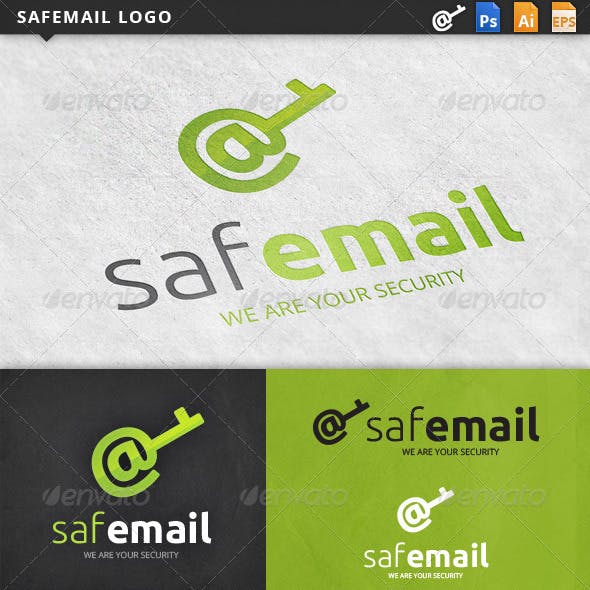Safe Email Logo - Email Template Logo Templates from GraphicRiver