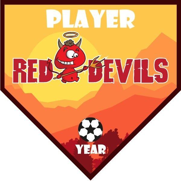 Red Devils Soccer Logo - Custom Soccer Banners,Softball Banners, Baseball Banners San Diego CA.