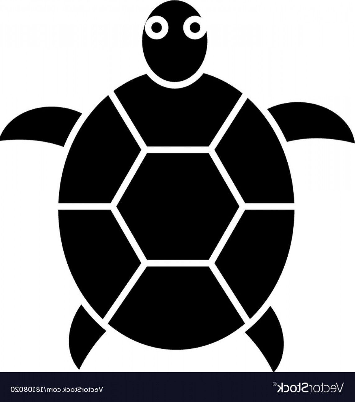 Black and White Turtle Logo - Turtle Icon Black Sign On Vector