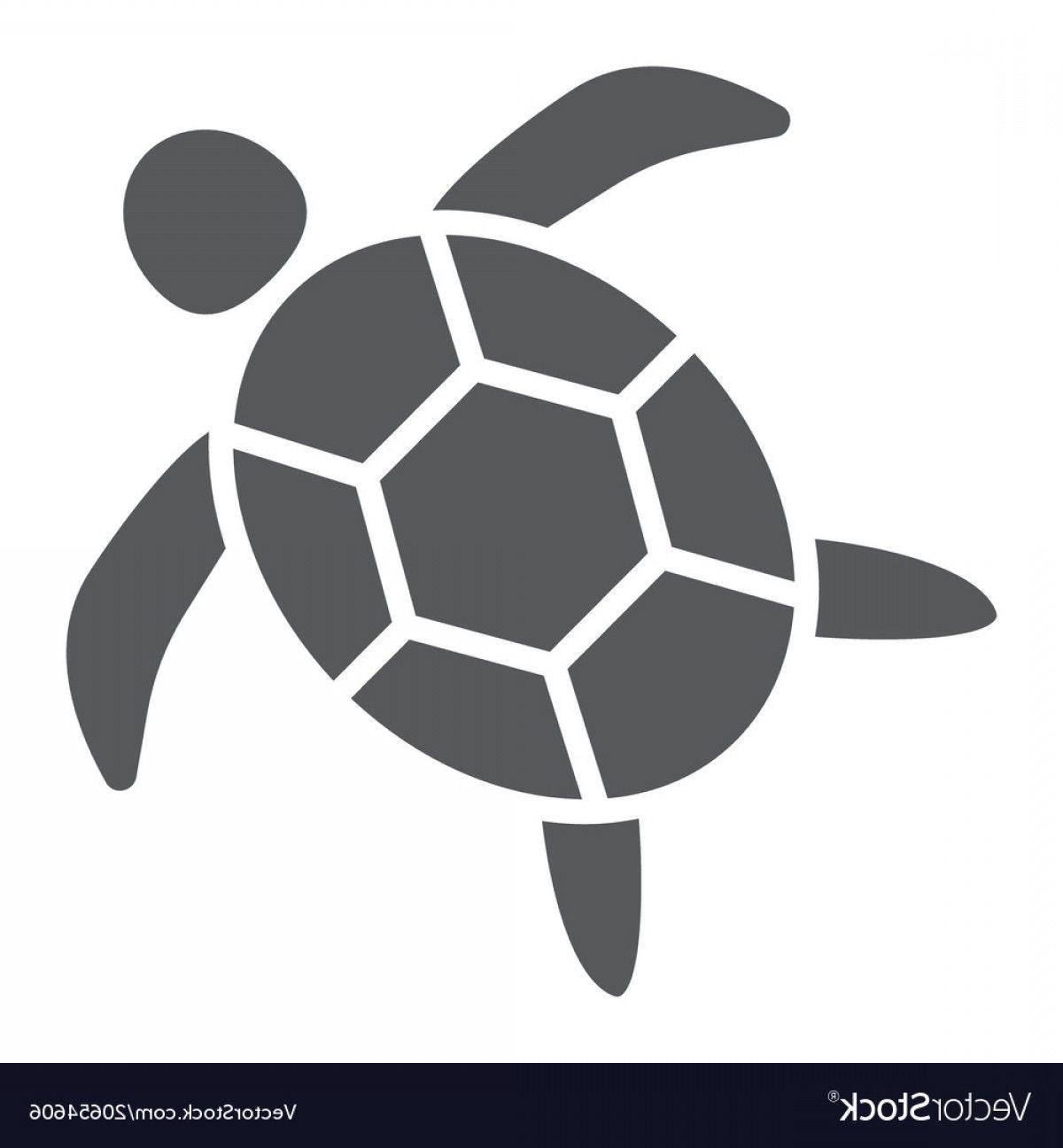 Black and White Turtle Logo - Sea Turtle Glyph Icon Animal And Underwater Vector
