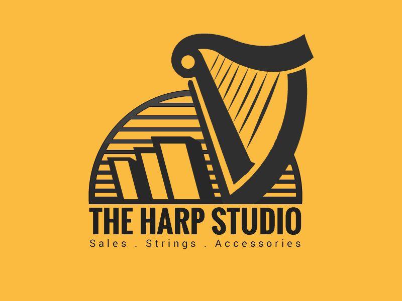 Yellow Harp Logo - Graphic Design Logo Design for The Harp Studio