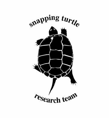 Black and White Turtle Logo - Snapping turtle research team