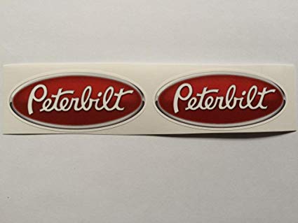 A Peterbilt PACCAR Company Logo - Amazon.com: 2 Peterbilt Paccar 3D Vinyl Die Cut Decals: Automotive