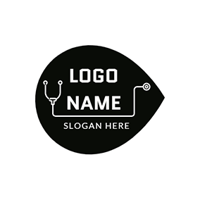 Black and White Food Logo - Free Medical & Pharmaceutical Logo Designs | DesignEvo Logo Maker