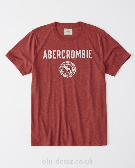 Abercrombie and Fitch Logo - Abercrombie & Fitch Logo Tee In RED Mens,abercrombie underwear ...