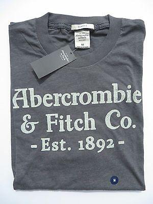 Abercrombie and Fitch Logo - ABERCROMBIE & FITCH Mens Shirts Logo Graphic Tee Medium Large XL XXL