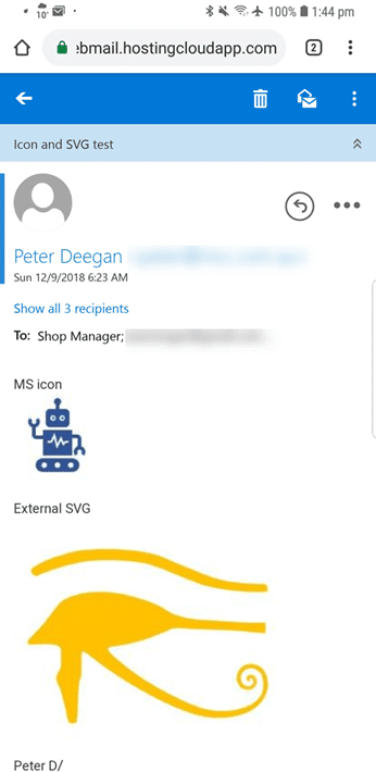 Safe Email Logo - Is it safe to use Icons / SVG in Outlook emails? - Office Watch