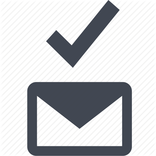 Safe Email Logo - Check, email, good, safe icon