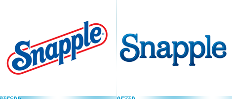 Snapple Logo - Brand New: 20 Degrees of Separation