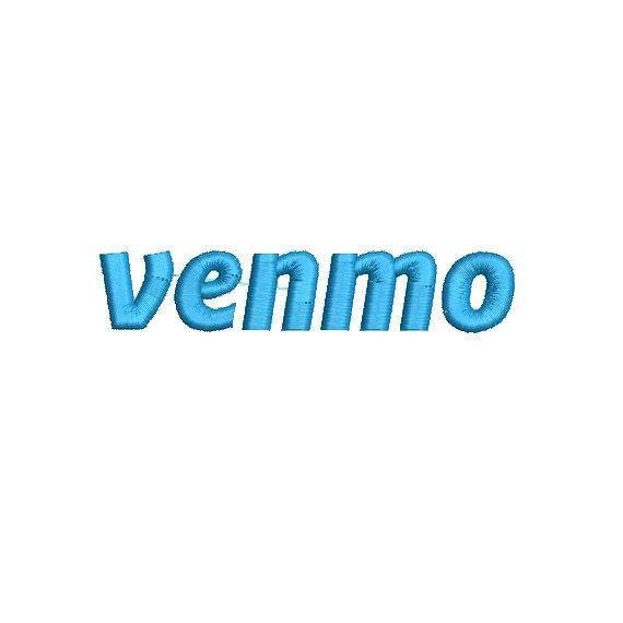 Pay with Venmo Logo - Instant Download Machine Embroidery Design Venmo Logo 1