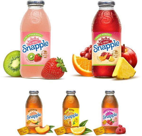 Snapple Logo - Redesigned 'Snapple' Logo Has Sun In It, Slanted To Resemble Its ...