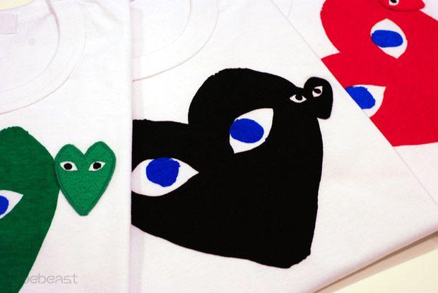 Hypebeast Clothing Brand Logo - PLAY COMME Des GARCONS T Shirts