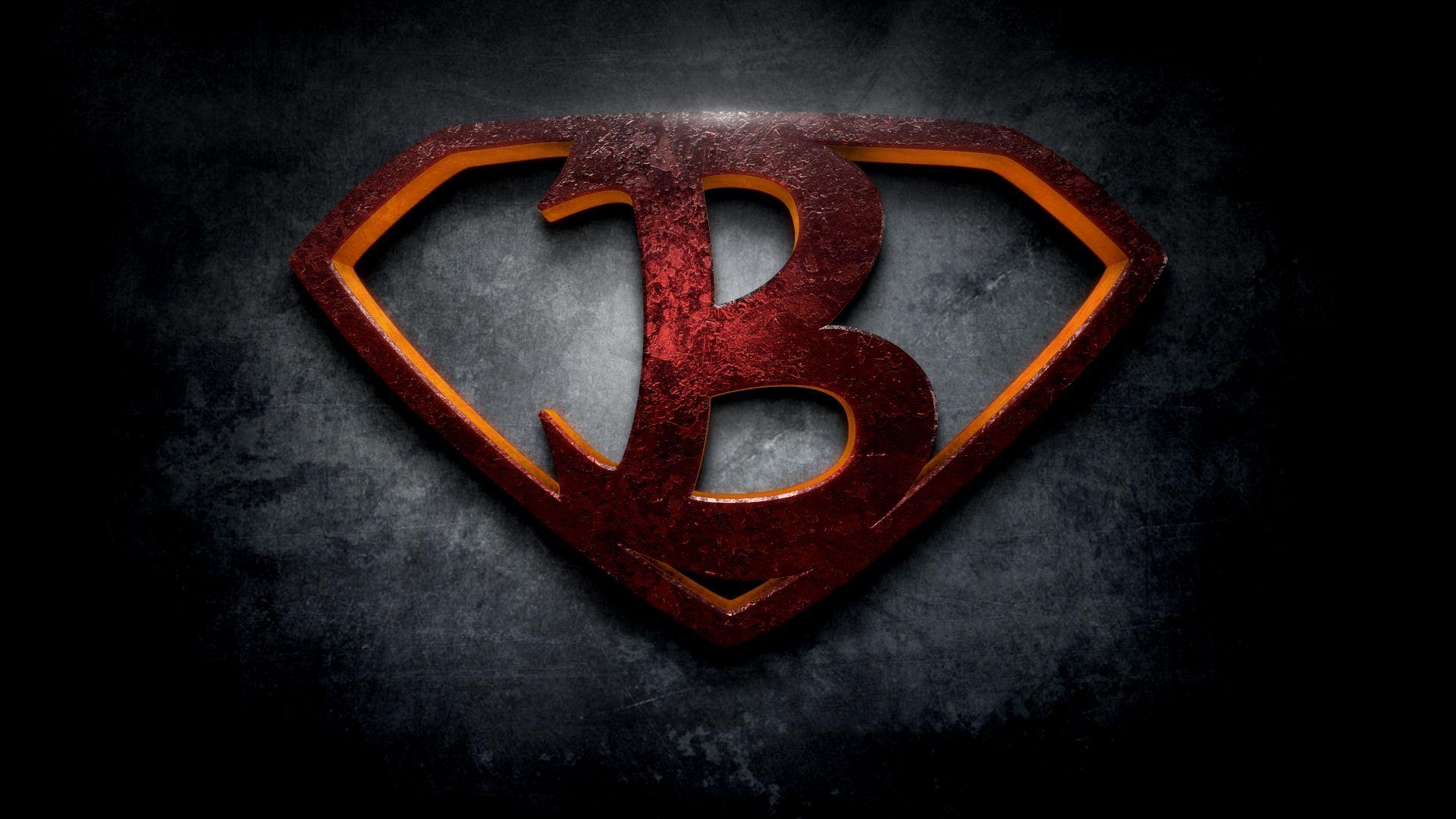 Cool Letter B Logo - The letter B in the style of “Man of Steel”