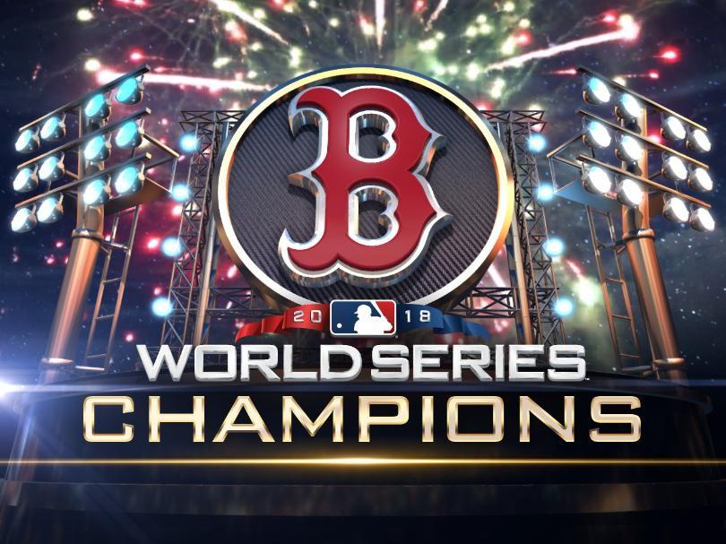 Boston Red Sox Championship Logo - Boston Red Sox celebrating World Series win with parade