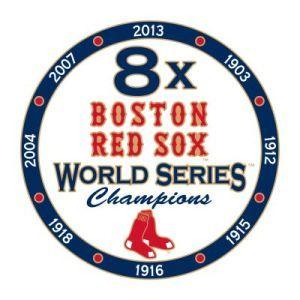 Red Sox Championship Logo - Red Sox 8XPIN. BOSTON RED SOX 2013 WORLD SERIES CHAMPIONS 8 X