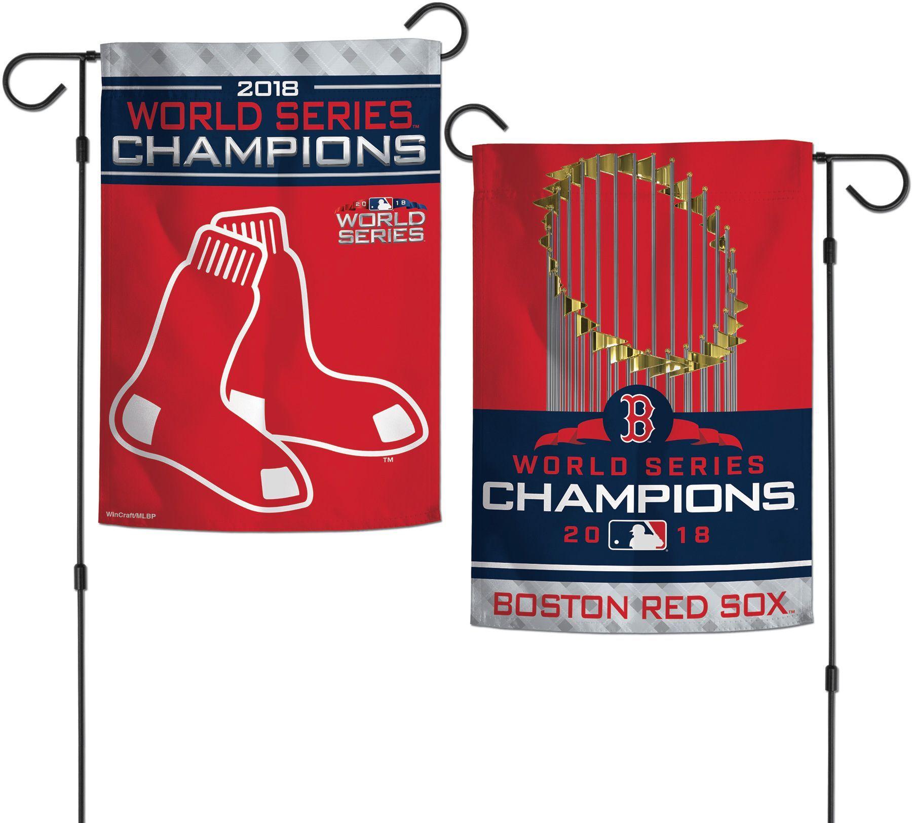 Red Sox Championship Logo - WinCraft 2018 World Series Champions Boston Red Sox Garden Flag