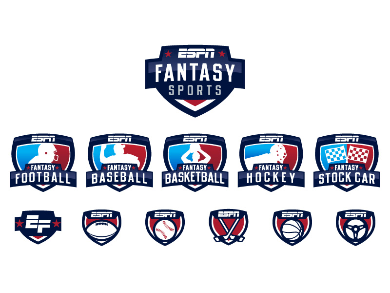 ESPN Sports Logo - ESPN Fantasy Sports Logos by Matt Walker | Dribbble | Dribbble