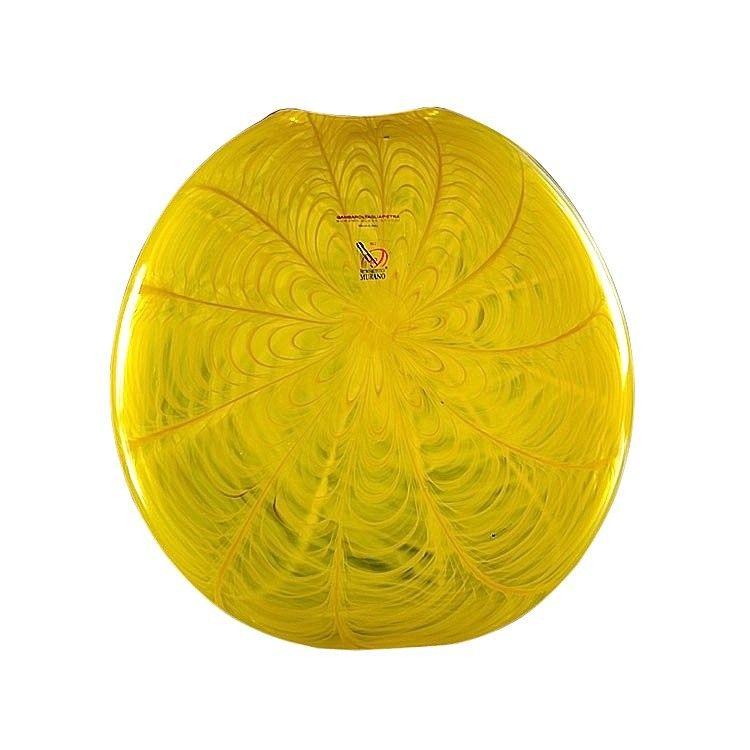 Yellow Harp Logo - HARP Bright Yellow Decor Glass Vase