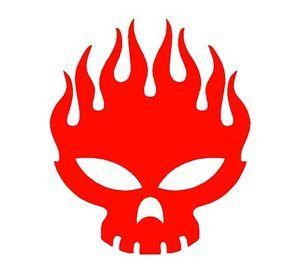 Offspring Logo - The Offspring Skull Logo Vinyl Decal Car Window Laptop Guitar ...