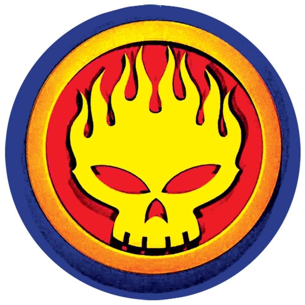 Offspring Logo - Offspring - Flame Skull Logo - Decal – OldGlory.com