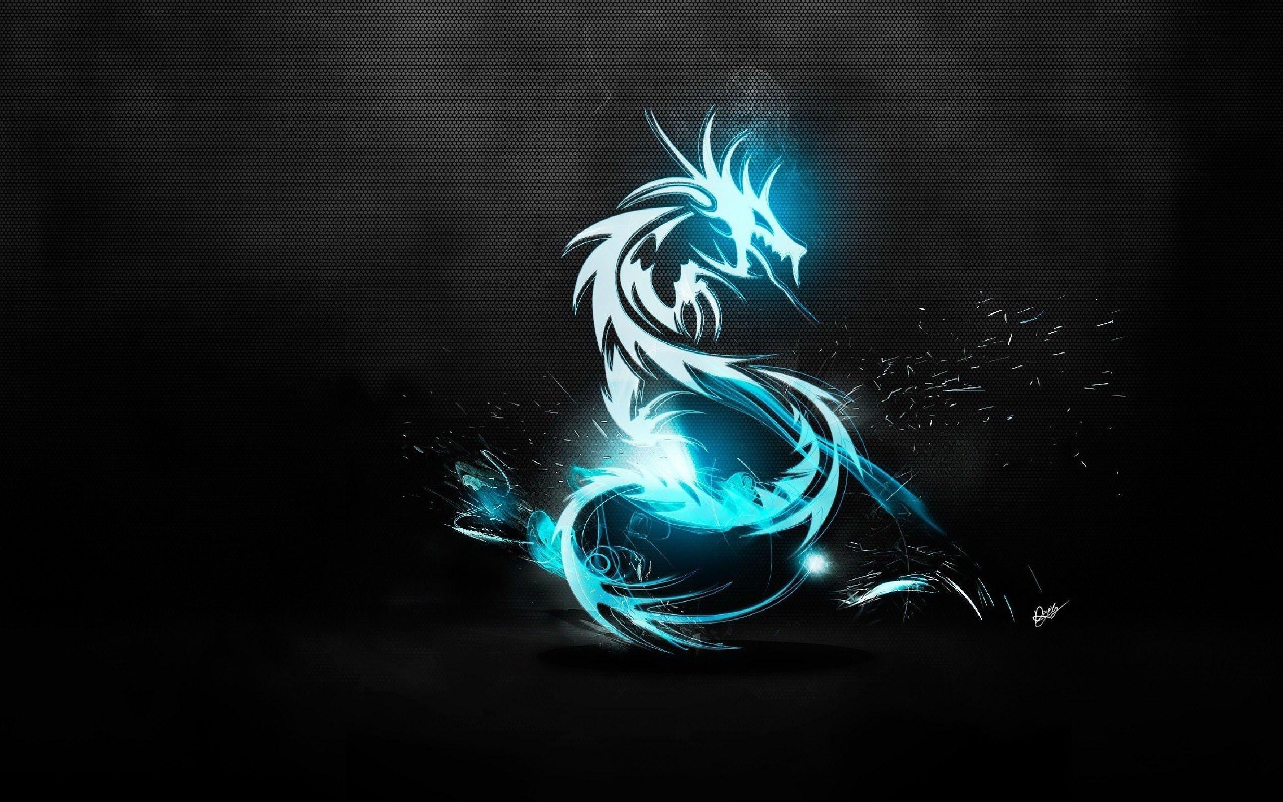 Cool Dragons Logo - Dragon Blue Abstract Wallpaper Wallpaper | WallpaperLepi