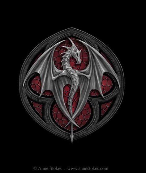 Cool Dragons Logo - Anne Stokes : Art Gallery (www.annestokes.com) | dragons in 2019 ...