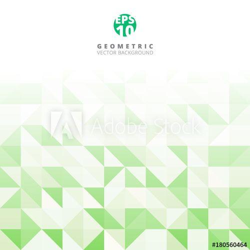 Green and White Triangle and Square Logo - Abstract gray triangle and square in green and white color pattern ...