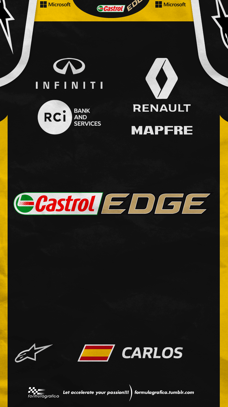 Renault F1 2018 Logo - Iphone Wallpaper - 2018 Formula 1 Season - Team Suits - Renault ...