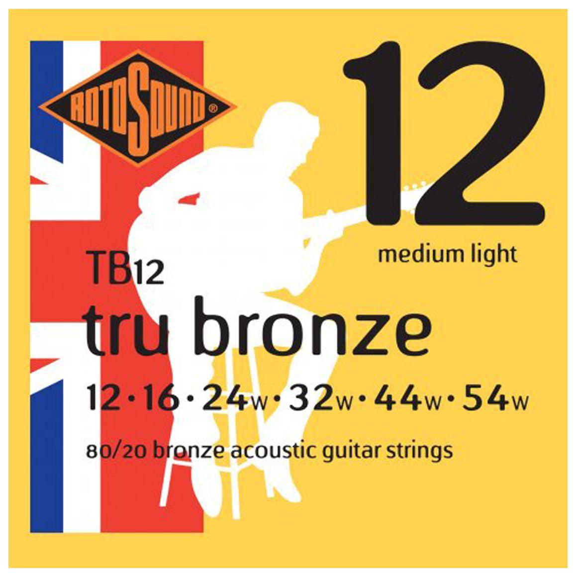 Bronze Yamaha Logo - TB12 - Tru Bronze 80/20 Bronze Acoustic Guitar Strings 12-54 ...