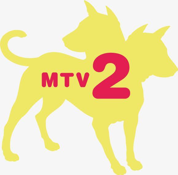 MTV2 Logo - Mtv2 Television Vector Logo Design, Yellow Dogs, Mtv Yellow Flag