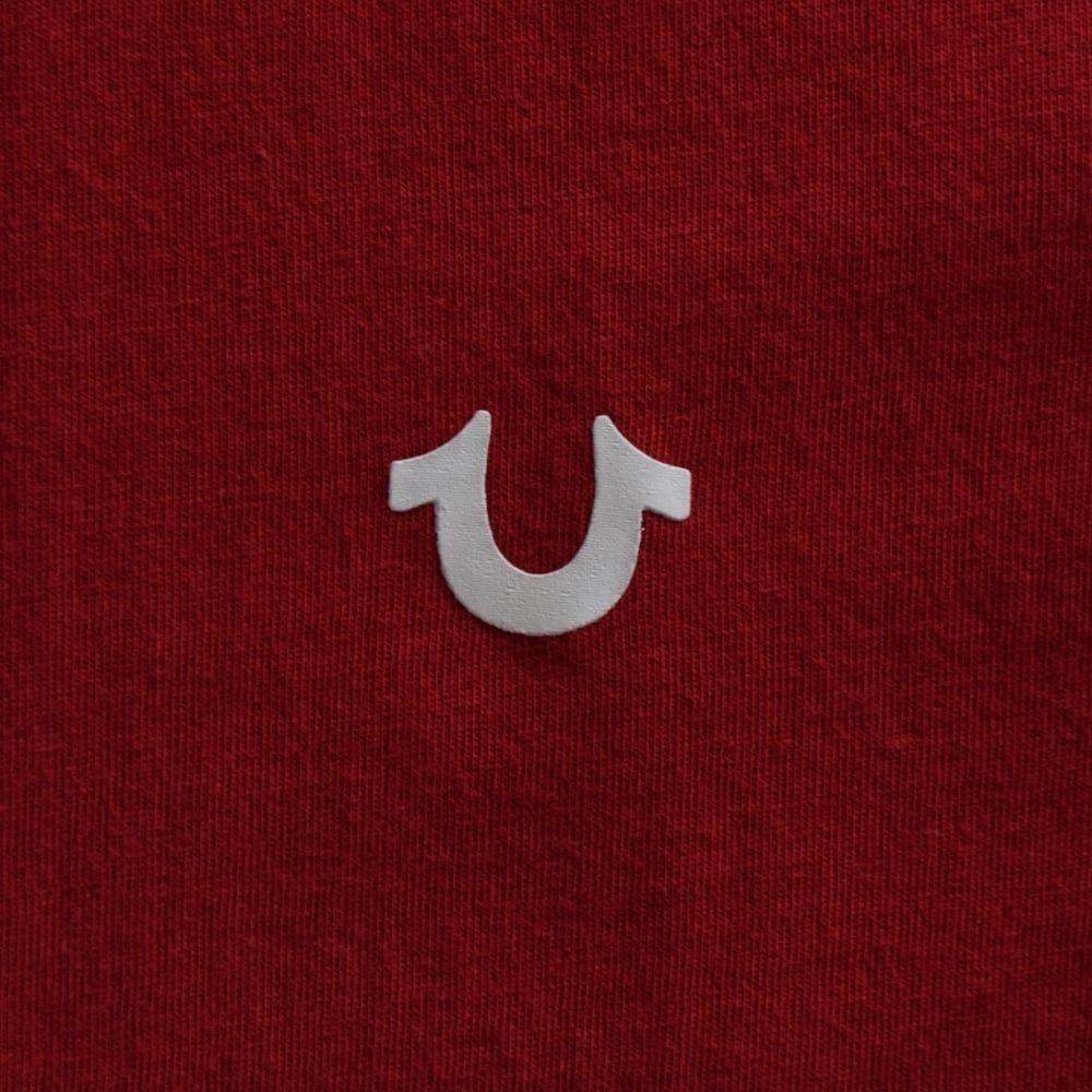 True Religion Horseshoe Logo - TRUE RELIGION JUNIOR True Religion Junior Red Horseshoe Logo T Shirt