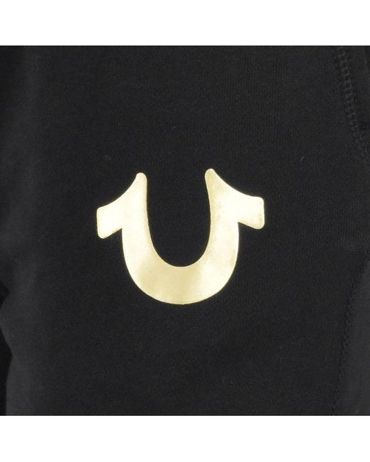 True Religion Horseshoe Logo - True Religion Horseshoe Logo Jogging Bottoms Black in Black for Men
