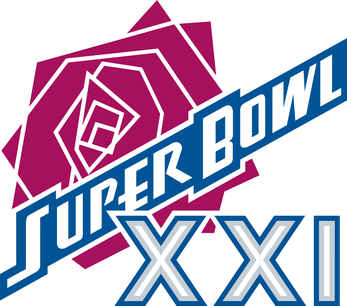 XXI Logo - Super Bowl XXI