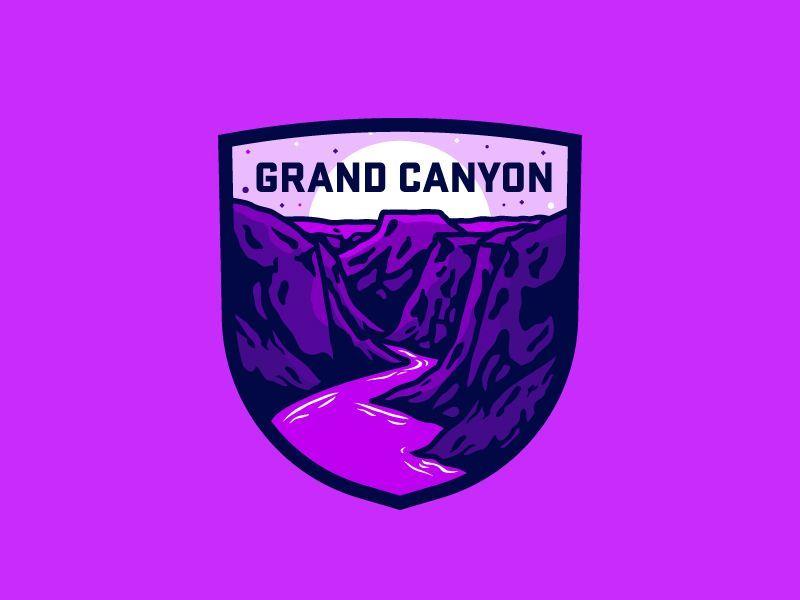 Popular Purple Logo - Grand Canyon | Illustration | Logo inspiration, Logo design, Logos