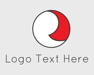 White Circle with Red Comma Logo - Comma Logo Maker | BrandCrowd