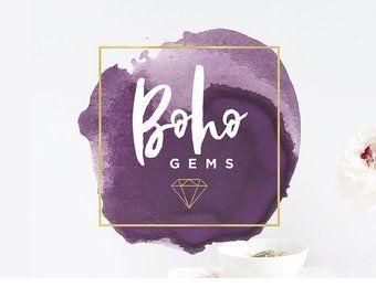 Popular Purple Logo - Purple diamond logo | Etsy