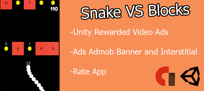 Snake vs Block App Logo - Buy Snake VS Block Arcade and Action For Unity | Chupamobile.com